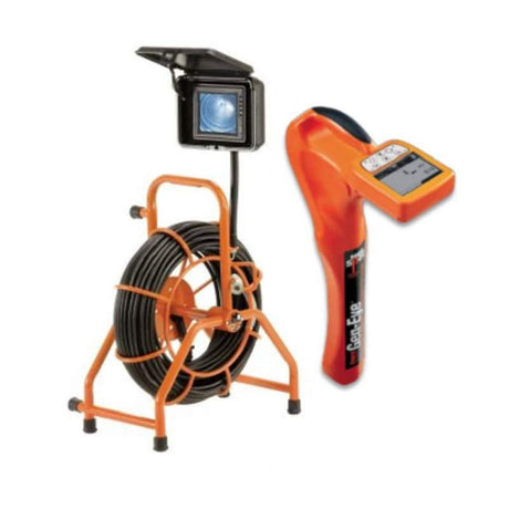 General Wire SL-GPW-F-2 GEN-EYE POD PACKAGE WITH WI-FI: With Self-Leveling Color Camera, 200' Std. Gel-Rod, Sonde, 7" LCD Screen, Open Reel, 2", 3" & 6" Trap Skids, plus Hot Spot Pipe Locator w/Padded Bag