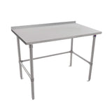 John Boos ST6R1.5-24108GBK 16/300 Stainless Top Work Table 108"W x 24"D with 1-1/2" Rear Turn Up & Galvanized Bracing