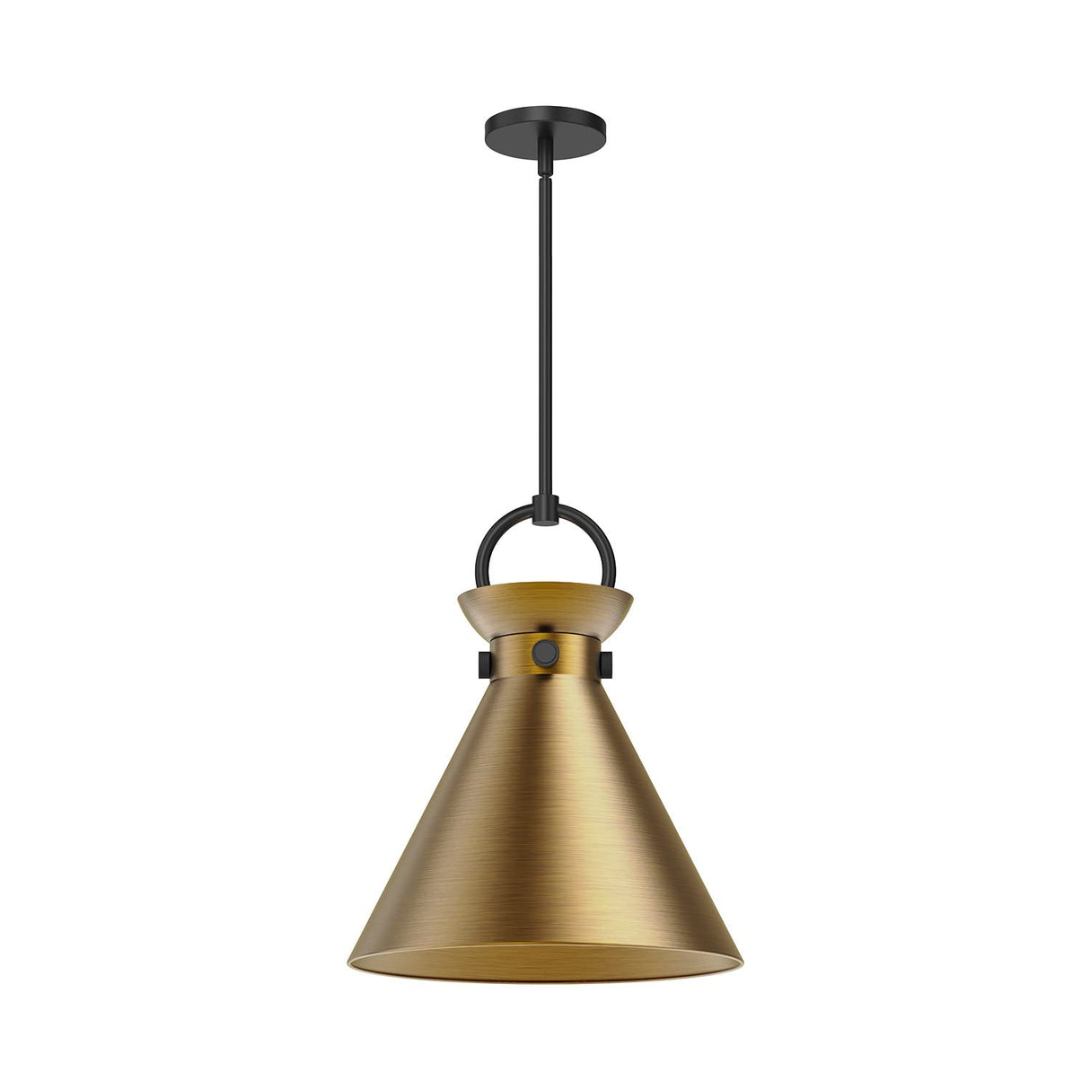 Alora PD412014MBAG EMERSON 14" PENDANT MATTE BLACK AGED GOLD E26 60W