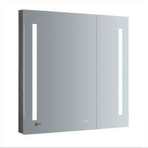 Fresca FMC013636 Fresca Tiempo 36" Wide x 36" Tall Bathroom Medicine Cabinet w/ LED Lighting & Defogger