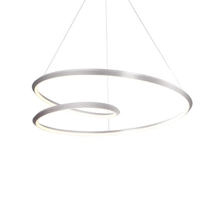 Kuzco PD22339-BN AMPERSAND 39" PD Brushed Nickel 120V TRIAC/ELV LED 3000K 90CRI 94W