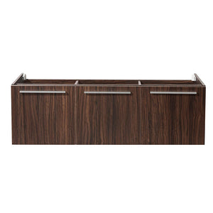 Fresca FCB8093WH Fresca Vista 60" White Wall Hung Single Sink Modern Bathroom Cabinet