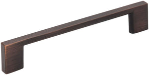 Jeffrey Alexander 635-128DBAC 128 mm Center-to-Center Brushed Oil Rubbed Bronze Square Sutton Cabinet Bar Pull