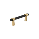 Amerock BP37385FBCZ Matte Black/Champagne Bronze Cabinet Pull 3 in (76 mm) Center-to-Center Cabinet Handle Mergence Drawer Pull Kitchen Cabinet Handle Furniture Hardware