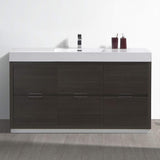 Fresca FCB8460GG-I Fresca Valencia 60" Dark Slate Gray Free Standing Modern Bathroom Vanity