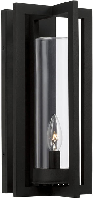 Capital Lighting 948211BK Kent 1 Light Outdoor Wall Lantern Black