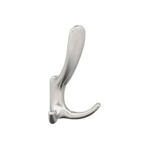 Amerock HBX37013G10 Finesse Triple Prong Decorative Wall Hook Satin Nickel Hook for Coats, Hats, Backpacks, Bags Hooks for Bathroom, Bedroom, Closet, Entryway, Laundry Room, Office