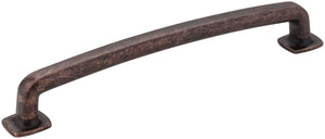 Jeffrey Alexander MO6373-160DMAC 160 mm Center-to-Center Distressed Oil Rubbed Bronze Belcastel 1 Cabinet Pull