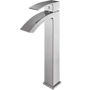 VIGO Duris 12 inch H Single Hole Single Handle Bathroom Faucet in Chrome - Vessel Sink Faucet VG03007CH