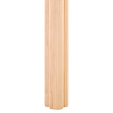 Hardware Resources P3S-WB 3-1/2" W x 1-3/4" D x 35-1/2" H White Birch Rope Split Post