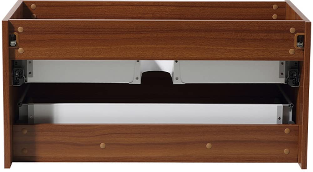 Fresca FCB8008TK Fresca Mezzo 36" Teak Wall Hung Modern Bathroom Cabinet