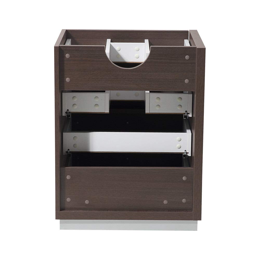 Fresca FCB8024GW Fresca Livello 24" Walnut Modern Bathroom Cabinet