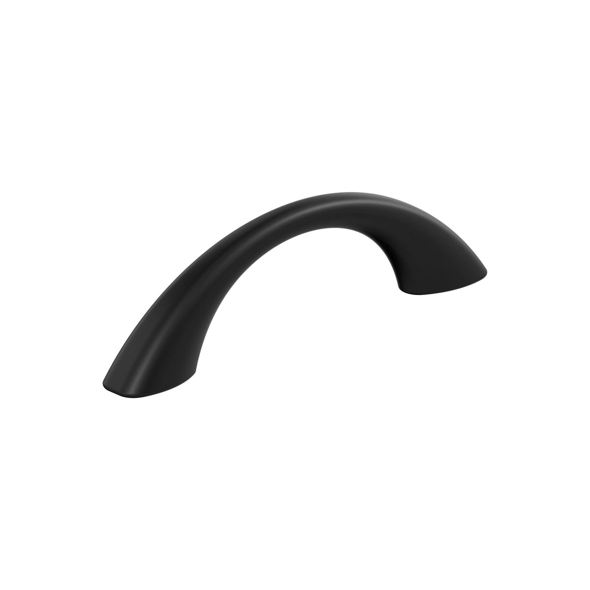 Amerock BP37230FB Matte Black Cabinet Pull 3 inch (76mm) Center-to-Center Cabinet Hardware Vaile Furniture Hardware Drawer Pull