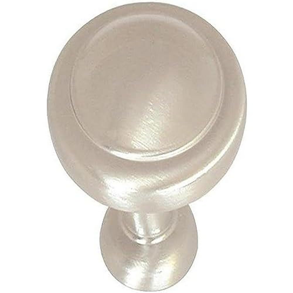 Amerock Cabinet Knob Satin Nickel 1-1/4 inch (32 mm) Diameter Everyday Heritage 1 Pack Drawer Knob Cabinet Hardware