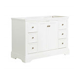 Fresca FCB2448WHM Fresca Windsor 48" Matte White Traditional Bathroom Cabinet