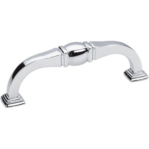 Jeffrey Alexander 188-96PC 96 mm Center-to-Center Polished Chrome Katharine Cabinet Pull