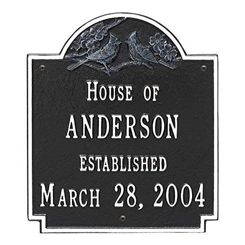 Whitehall 2206BW - Cardinal Wedding Plaque  - Standard Wall - Two Line