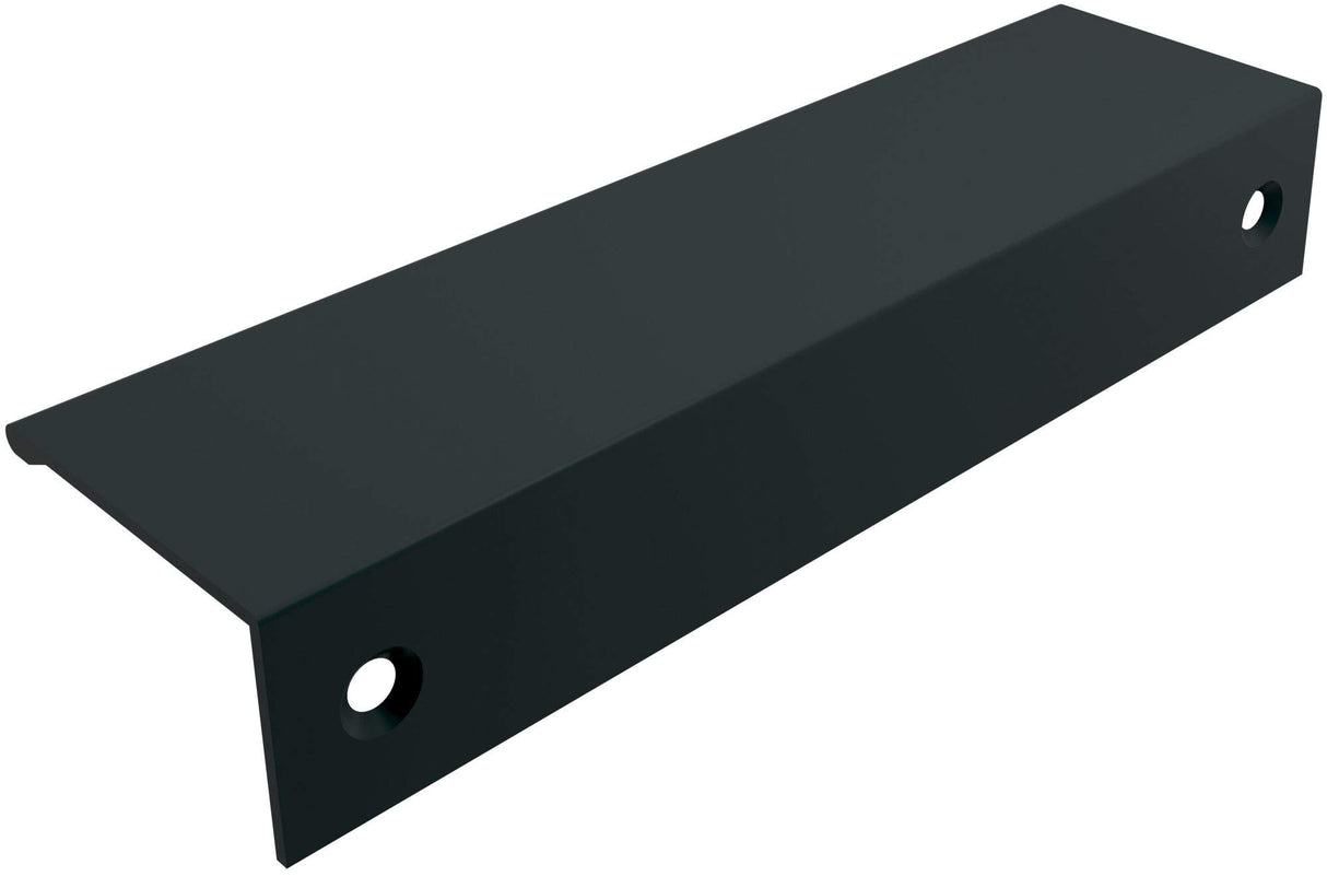 Amerock Cabinet Pull Matte Black 5-1/16 inch (128 mm) Center to Center Edge Pull 1 Pack Drawer Pull Drawer Handle Cabinet Hardware