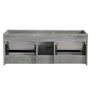 Fresca FCB9260RNW-S Fresca Catania 60" Rustic Natural Wood Wall Hung Single Sink Modern Bathroom Cabinet