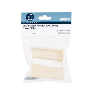 Hardware Resources 9000-R Rear Bracket Pack for Self-close Epoxy Slide - Screws Included