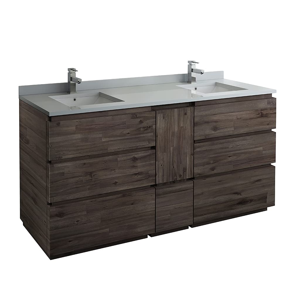 Fresca FCB31-301230ACA-FC Fresca Formosa 70" Floor Standing Double Sink Modern Bathroom Cabinet