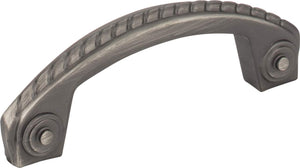 Jeffrey Alexander Z260-3BNBDL 3" Center-to-Center Brushed Pewter Rope Rhodes Cabinet Pull