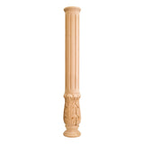 Hardware Resources FP1-MP 5" D x 35" H Maple Acanthus Fireplace Column