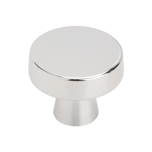 Amerock Cabinet Knob Polished Chrome 1-5/8 inch (41 mm) Diameter Blackrock 1 Pack Drawer Knob Cabinet Hardware
