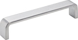 Elements 193-128BC 128 mm Center-to-Center Brushed Chrome Square Asher Cabinet Pull