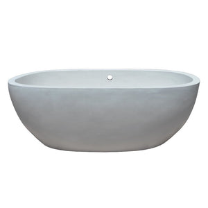 Native Trails NST6236-P Avalon Native Stone Freestanding Bathtub, 62", Pearl