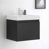 Fresca FCB8006TK-I Fresca Nano 24" Teak Modern Bathroom Cabinet w/ Integrated Sink