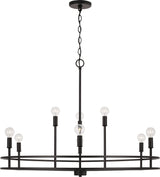 Capital Lighting 448791MB Fuller 9 Light Chandelier Matte Black