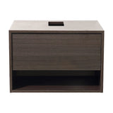 Fresca FCB8070GO Fresca Potenza 28" Gray Oak Modern Bathroom Cabinet