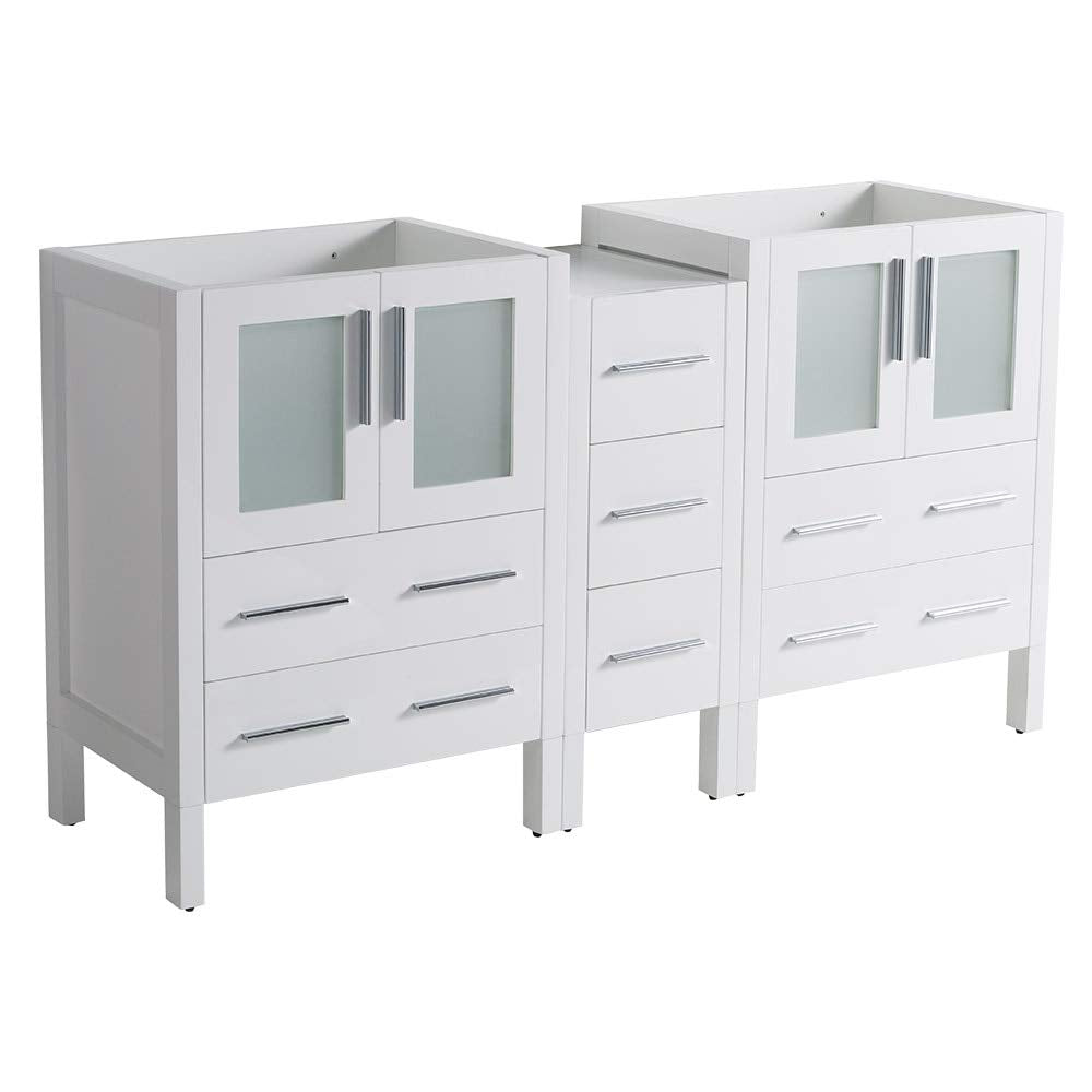 Fresca FCB62-241224WH Fresca Torino 60" White Modern Bathroom Cabinets