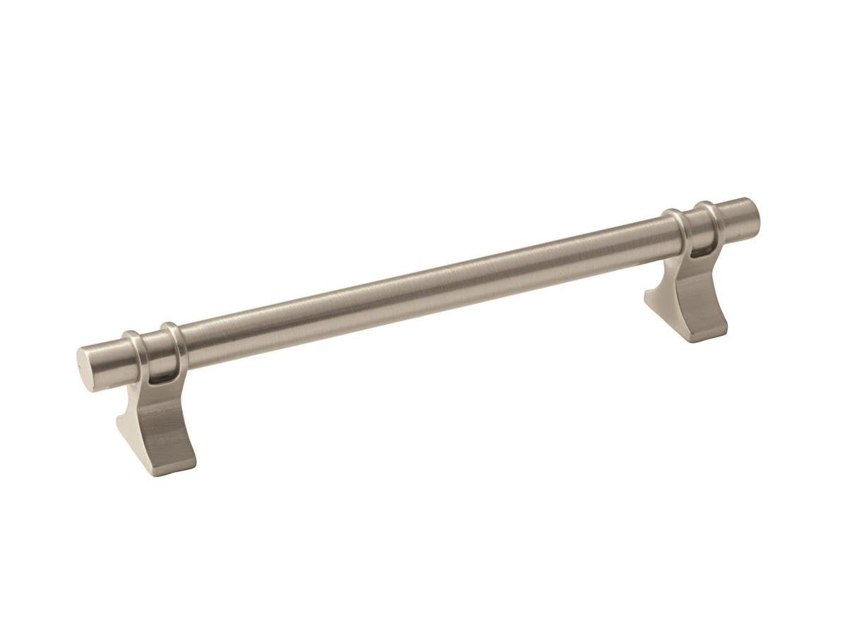 Amerock Cabinet Pull Satin Nickel 6-5/16 inch (160 mm) Center to Center Davenport 1 Pack Drawer Pull Drawer Handle Cabinet Hardware