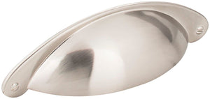 Jeffrey Alexander 8233SN 3" Center-to-Center Satin Nickel Lyon Cabinet Cup Pull