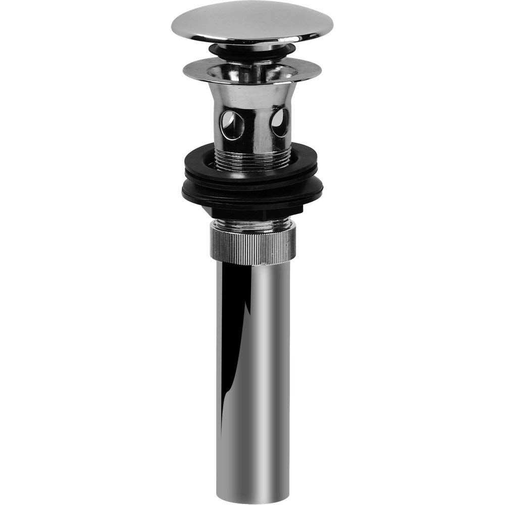 Graff Push-Top Umbrella Pop-Up Drain with Overflow G-9956-PN