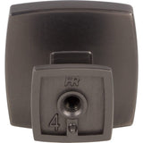 Jeffrey Alexander 141BNBDL 1-1/4" Overall Length Brushed Pewter Square Renzo Cabinet Knob