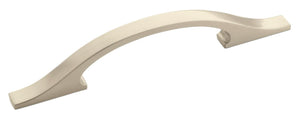 Amerock Cabinet Pull Satin Nickel 3-3/4 inch (96 mm) Center to Center Conrad 1 Pack Drawer Pull Drawer Handle Cabinet Hardware