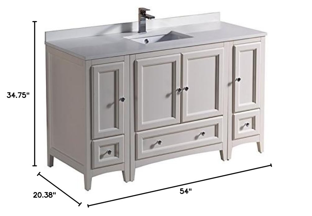 Fresca FCB20-123012AW-CWH-U Cabinets with Top and Sink