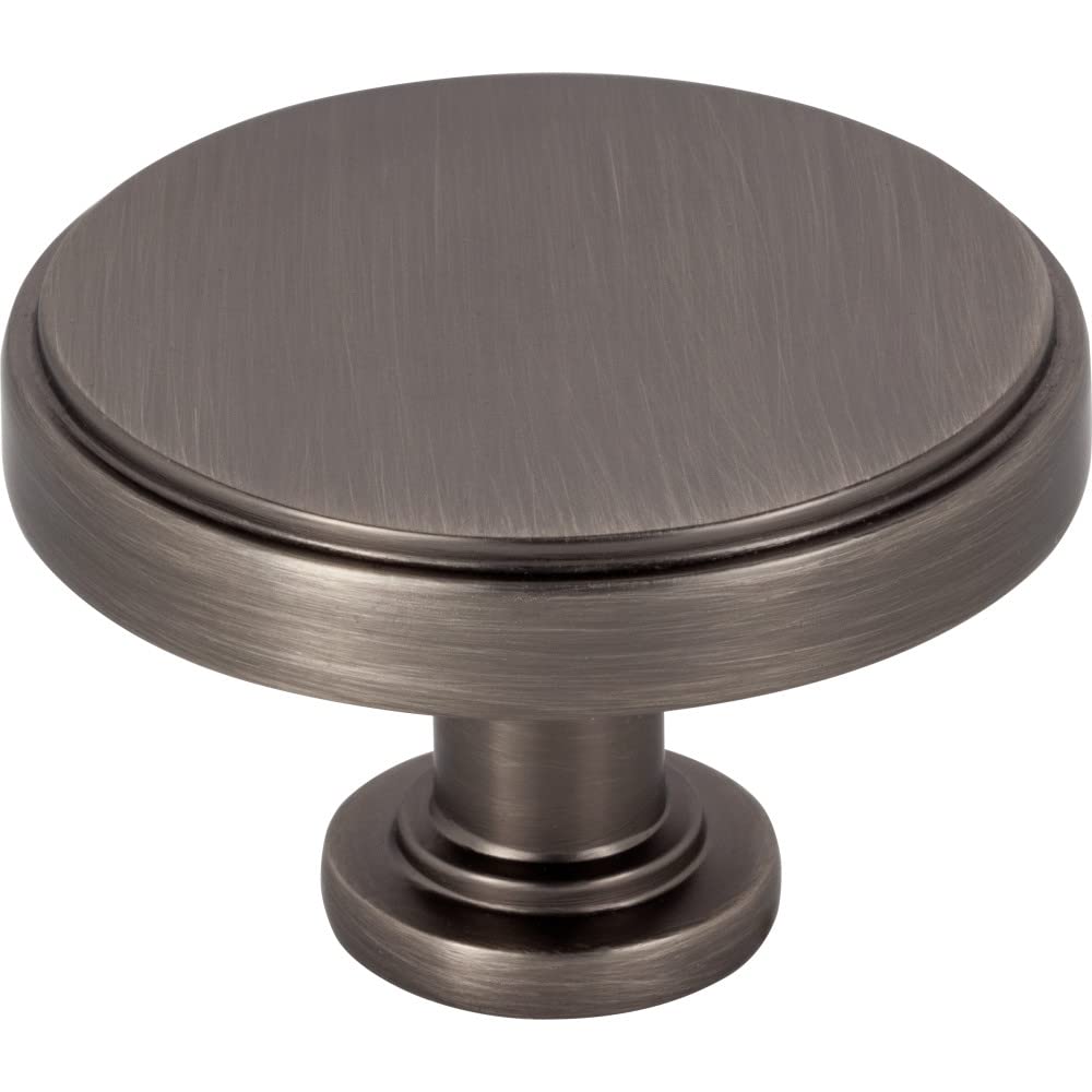 Jeffrey Alexander 171L-BNBDL 1-3/4" Diameter Brushed Pewter Richard Cabinet Knob