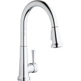 Elkay Everyday LK6000CR Single Hole Deck Mount Kitchen Faucet with Pull-down Spray and Forward Only Lever Handle, Chrome