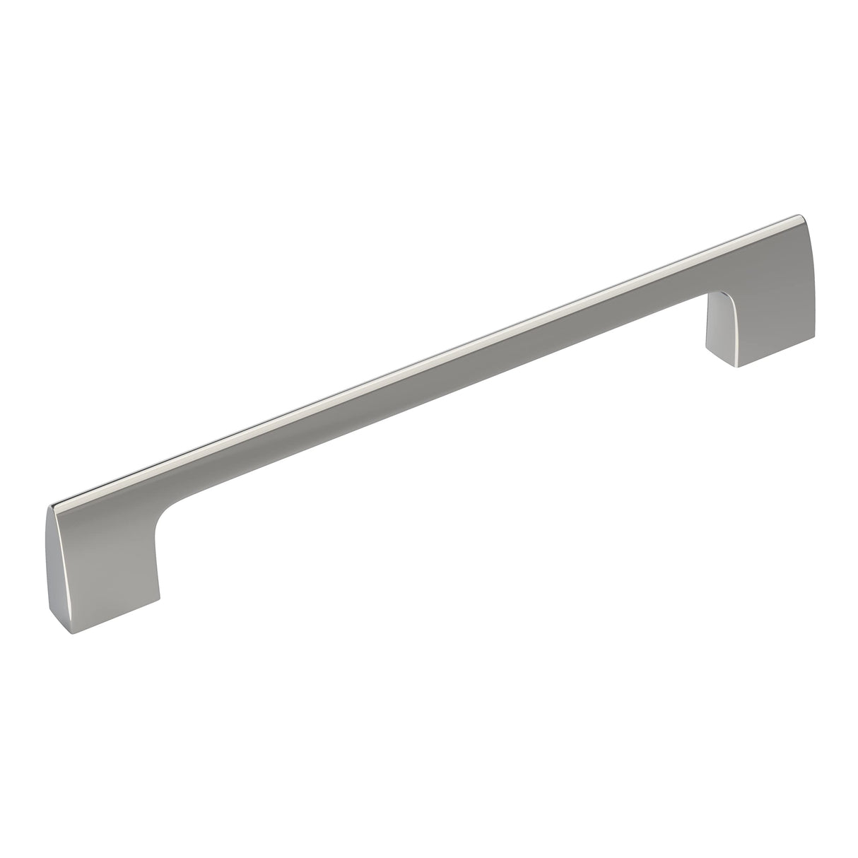 Amerock Cabinet Pull Polished Chrome 6-5/16 inch (160 mm) Center-to-Center Riva 1 Pack Drawer Pull Drawer Handle Cabinet Hardware