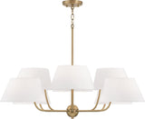 Capital Lighting 450481AD Welsley 8 Light Chandelier Aged Brass