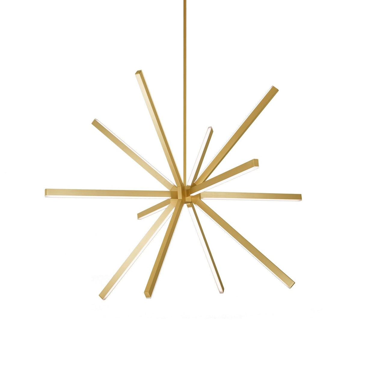 Kuzco CH14356-BG SIRIUS 56" CH Brushed Gold 120V TRIAC/ELV LED 3000K 90CRI 67W