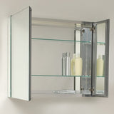 Fresca FVN8030BW Fresca Livello 30" Black Modern Bathroom Vanity w/ Medicine Cabinet