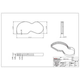 Hardware Resources BCSO215GWH-LH 15" Grey and White Blind Corner Swingout for Openings on the Left of the Blind