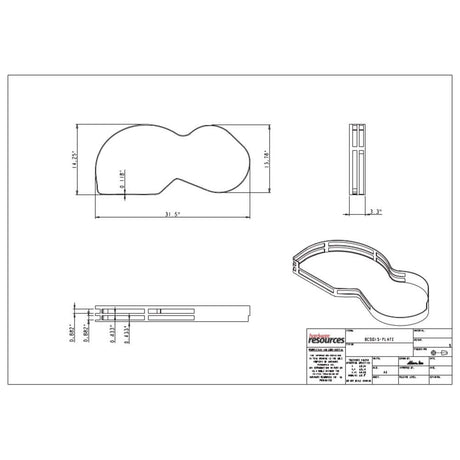 Hardware Resources BCSO215GWH-RH 15" Grey and White Blind Corner Swingout for Openings on the Right of the Blind