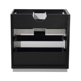 Fresca FCB8030BW Fresca Livello 30" Black Modern Bathroom Cabinet