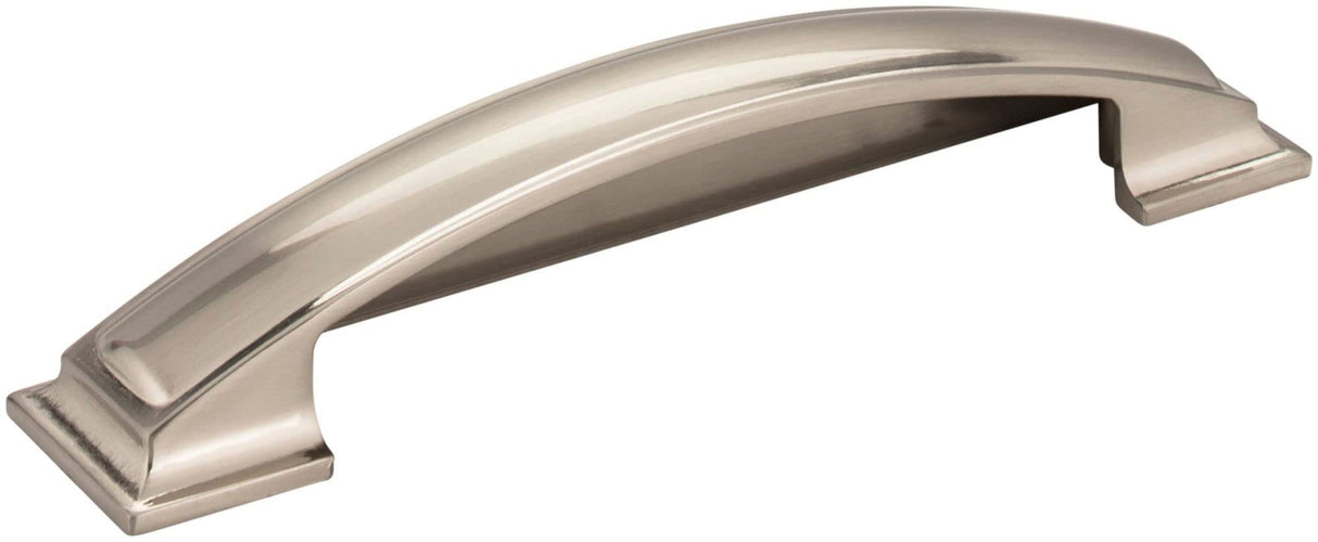 Jeffrey Alexander 436-128SN 128 mm Center-to-Center Satin Nickel Square Annadale Cabinet Cup Pull